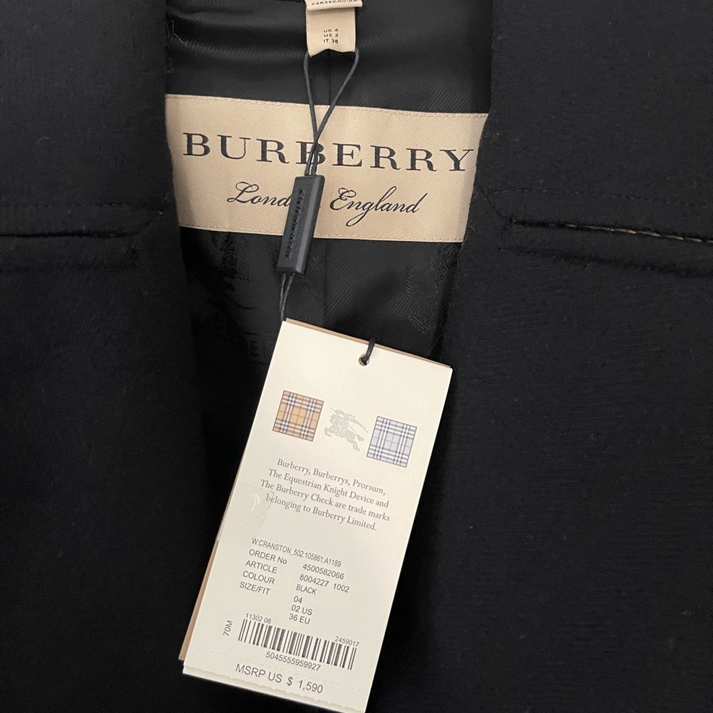 Burberry Wool Warm Coat , BNWT - Picture 3 of 14